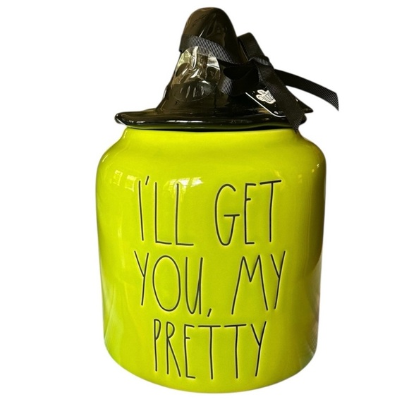 RAE DUNN Wizard of Oz Wicked Witch of the West I'll Get You My Pretty Cookie Jar - Picture 1 of 4